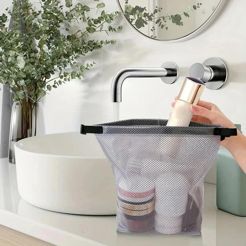 Waterproof Storage Drawstring Bag, Unisex Large-Capacity Swimming Toiletry Bag, Suitable for Gym Laundry, Bathroom Toiletries, O