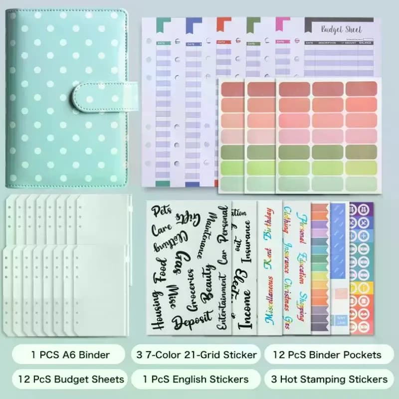 Nuovo raccoglitore A6 in similpelle ricaricabile con 6 anelli, raccoglitore economico per carta A6, copertina per agenda personalizzata a fogli mobili.