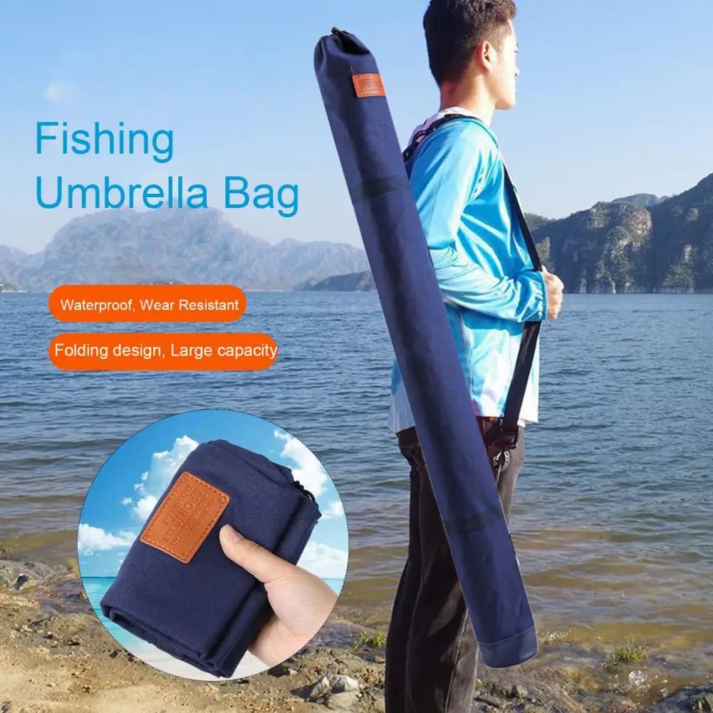 120/130/140 centimetri Ombrello Da Pesca Borsa Cinghia di Tela Impermeabile Pieghevole Canna Da Pesca Strumenti Carrier Pouch Accessori Per la Pesca All'aperto