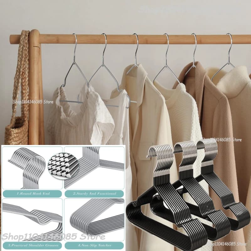 Clothes hanger Non-slip coat hanger, durable and durable coat hanger, domestic space for the organization of the bedroom