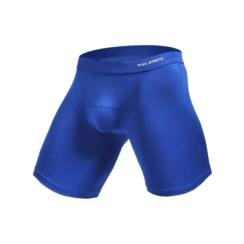 Pantaloncini sportivi da uomo antiusura, elasticizzati, a cinque quarti, in modal, boxer lunghi ad asciugatura rapida per la corsa