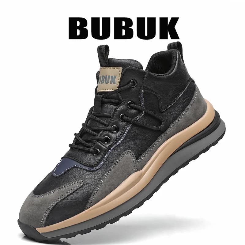 Bubuk Nuove scarpe casual da uomo con design a collo basso e chiusura con lacci, eleganti e adatte per l'uso quotidiano, scarpe leggere per sport all'aria aperta, camminata e corsa, scarpe da uomo con suola sottile e morbida