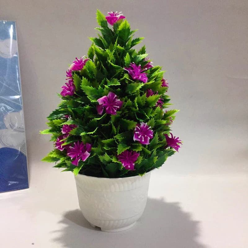 Fake flower potted plant, simulated rose potted plant, simulated welcoming pine potted plant, 58 roses, big dragon claws
