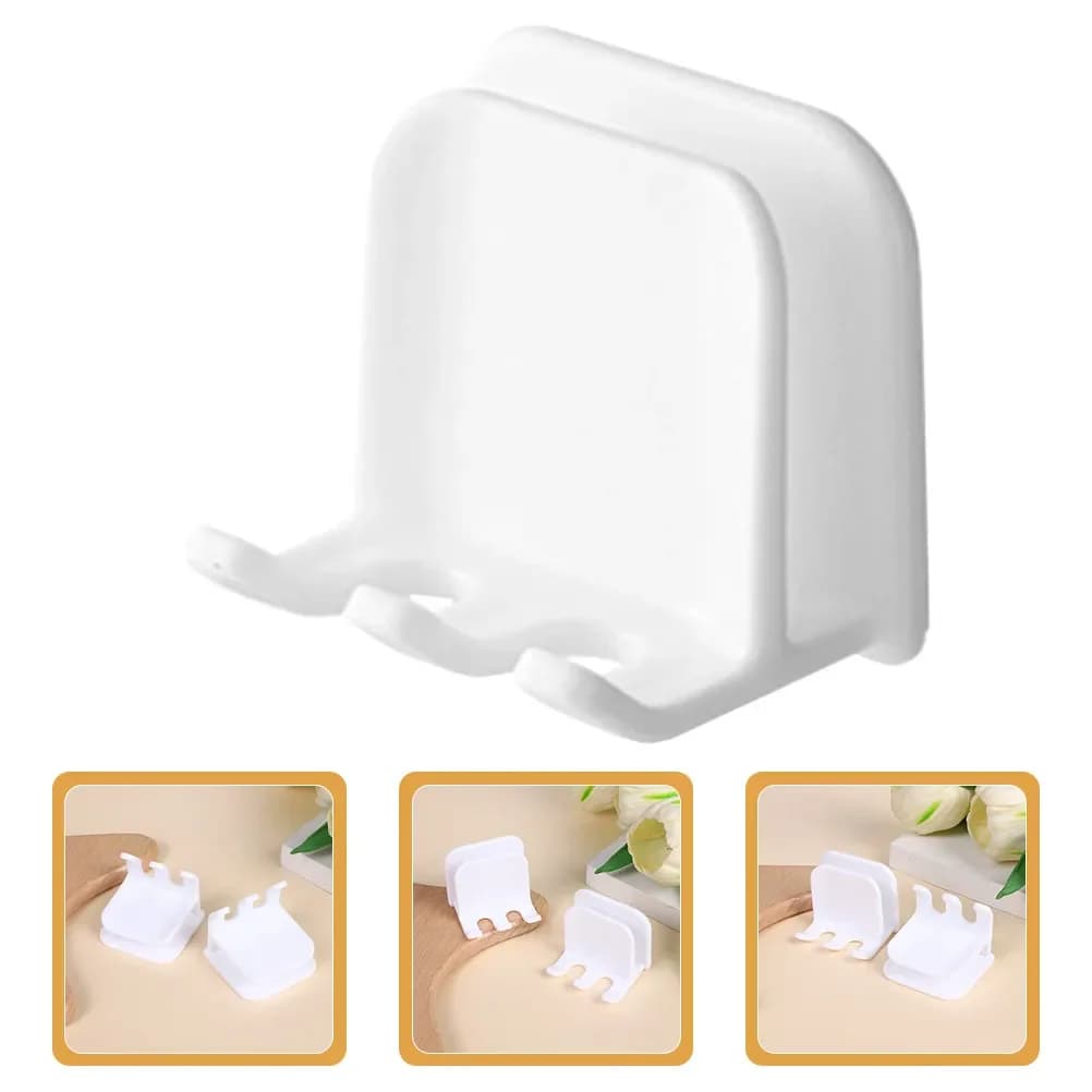 3/6Pc Wall Toothbrush Holder Bathroom Wall Mounted Toothbrush Storage Rack Easy Install No Tools Waterproof Smooth Surface Clean