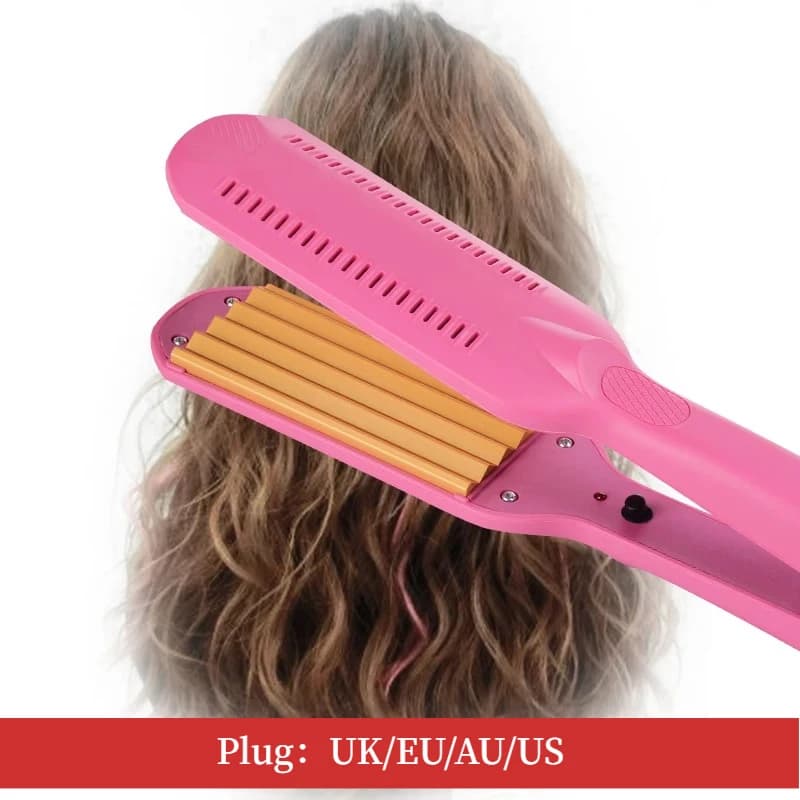 Professional curling iron with hyonic waves, Easy Roll curls, hairstyle tool, ion technology, perfect for wavy hairstyles