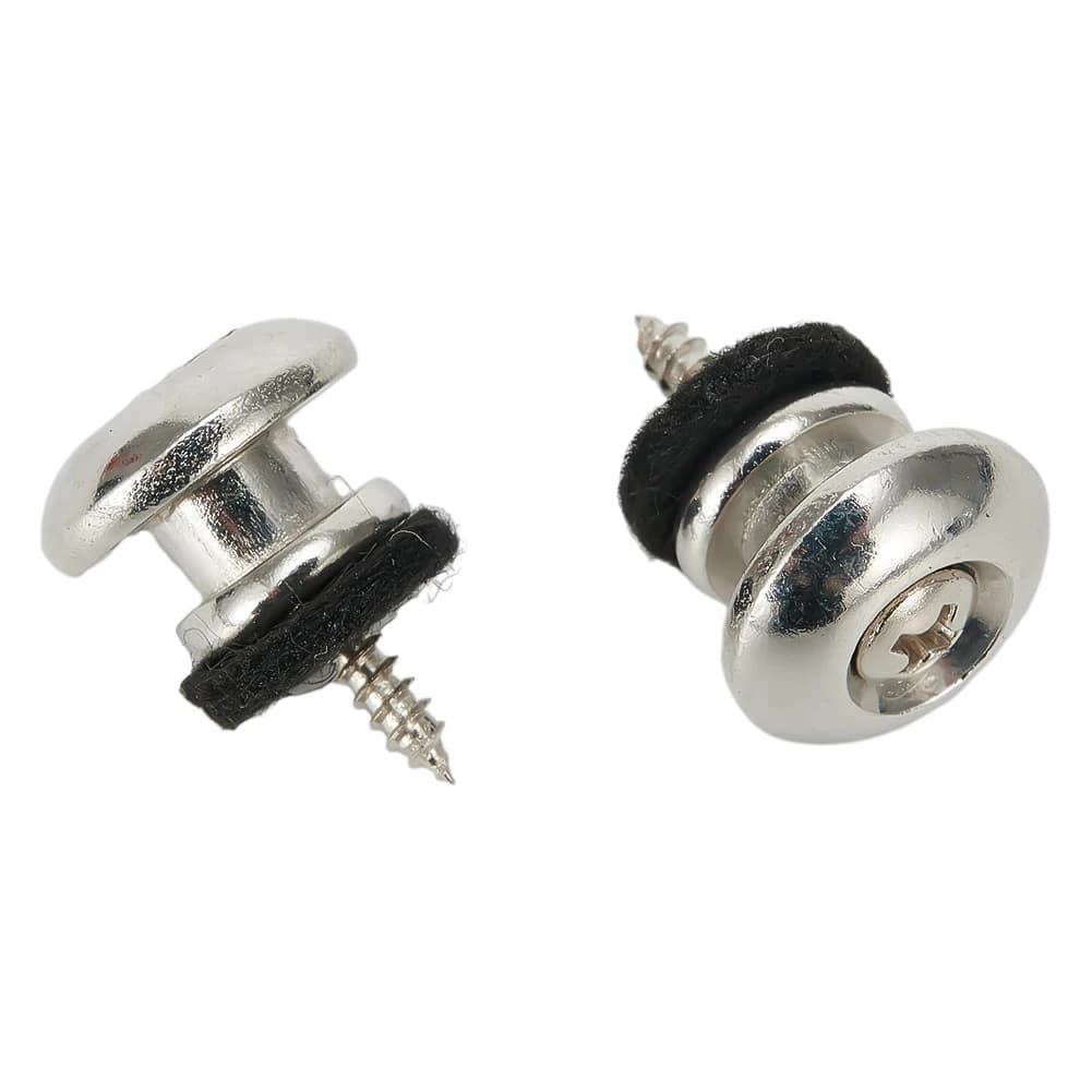 2pcs serrature per cinturini per chitarra vite sicura nero titanio oro bronzo basso cintura per Ukulele chitarra elettrica strumenti musicali per basso