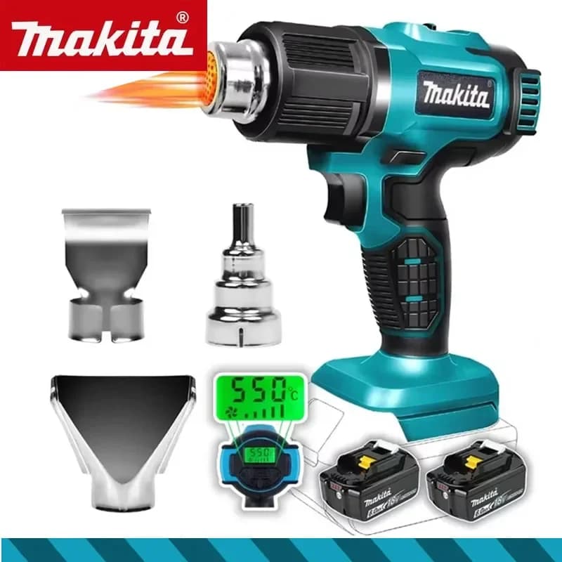2026 Makita Industrial Gun Handheld Electric Heat Gun Temperatures Heat Gun Cordless Hot Air Adjustable 18V Battery