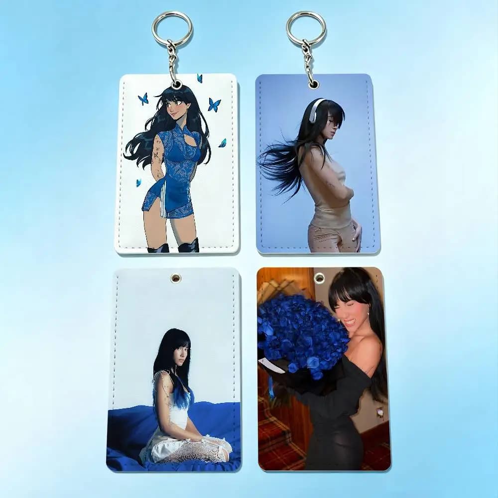 A-Aitana C-Cuarto azul Porta Carte e Portachiavi con Cordino Laccetto per Badge e Pass, Accessori Regalo