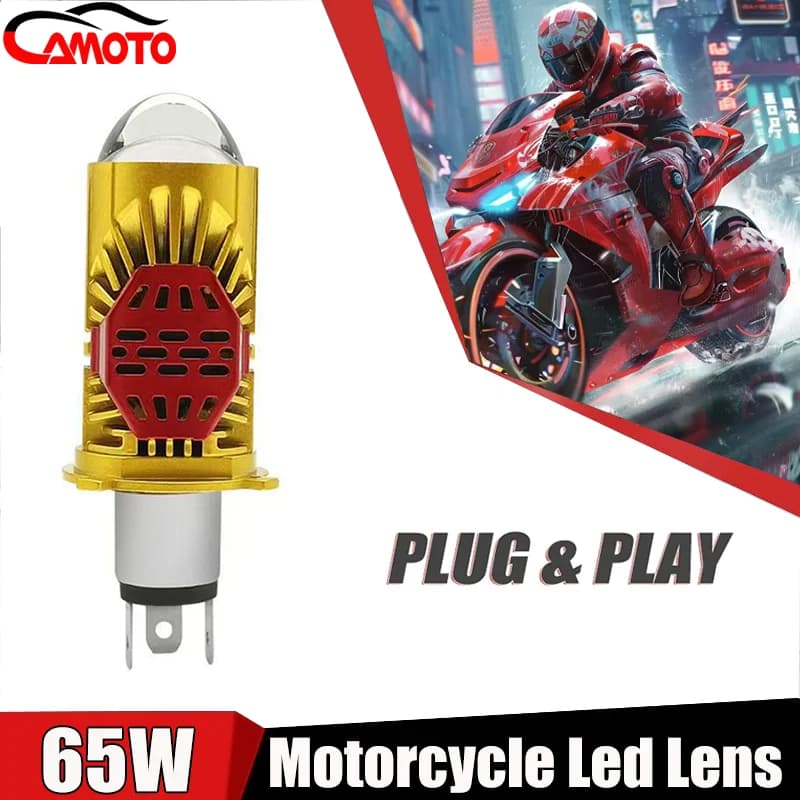 Lampadina per faro moto a LED H4 Lampadina per moto a LED Lampada per fascio alto e basso Canbus Accessori per moto ad alta potenza Plug And Play