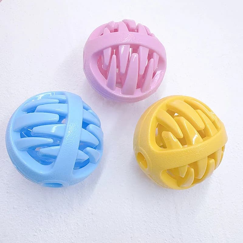 Palla dispenser per dolcetti per animali domestici - Giocattolo puzzle interattivo per cani e gatti, palla da masticare molare anti-Boredom per cani e gatti
