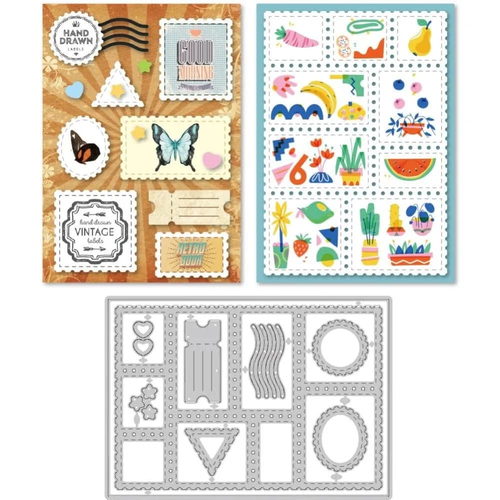 Stamp Frame Die Cuts for Card Making Regular Form Carbon Steel Die Cuts Cutting Dies Frame Stencils Scrapbooking making kit