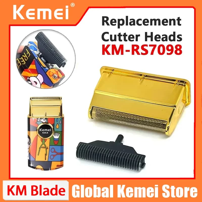Set di lame di ricambio per tagliacapelli Kemei KM-RS7098, testina di ricambio per tagliacapelli elettrico.