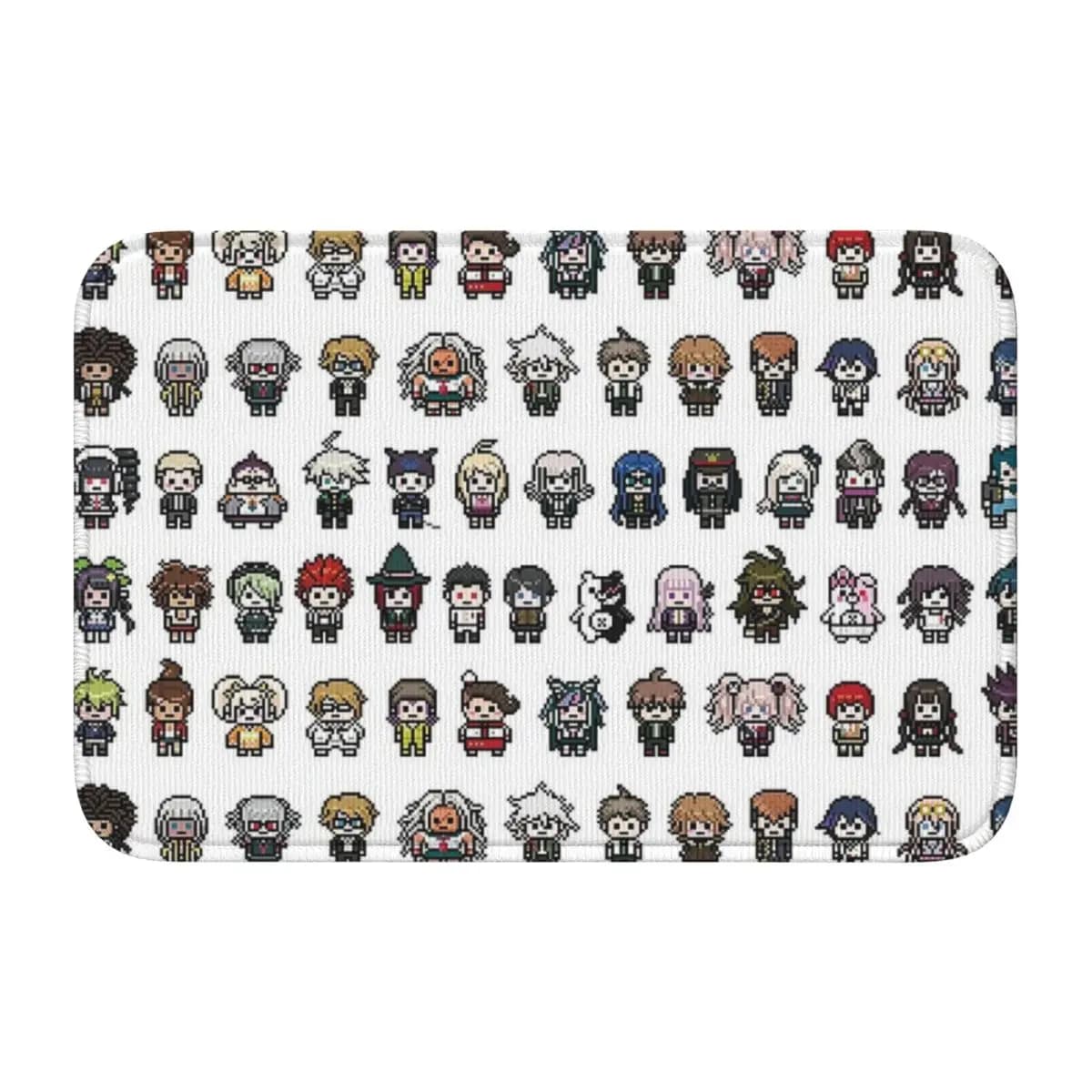 DanganRonpa Sprites Doormat Kitchen entry mat, house floor mat, non-slip carpet for living room