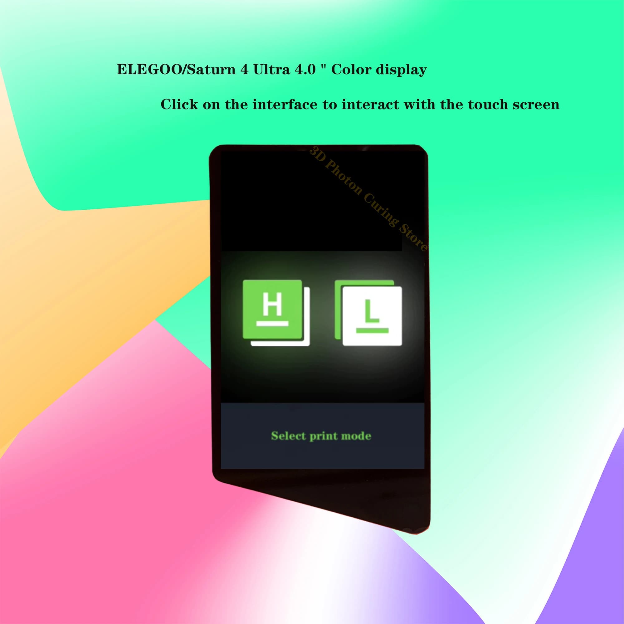 Elegoo/Saturn 4 Ultra 16k Display a colori da 4,0" Fare clic sull'interfaccia per interattiare il touch screen stampante 3D kit di strumenti per parti di riparazione LCD