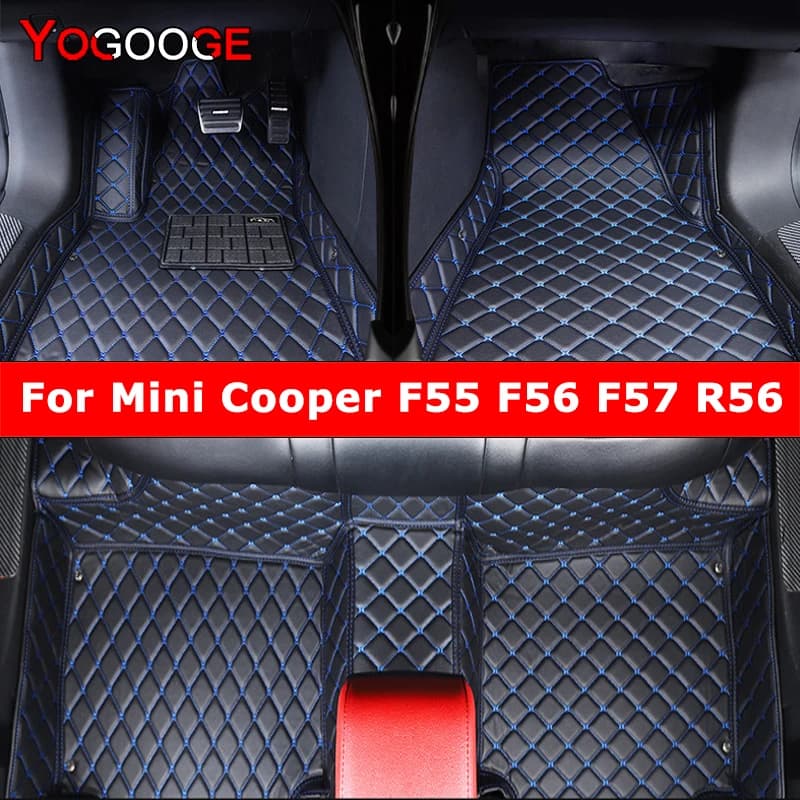 YOGOOGE Tappetini per auto personalizzati per Mini Cooper F55 F56 F57 R56 Tappeti per auto Piede Coche Accessorie