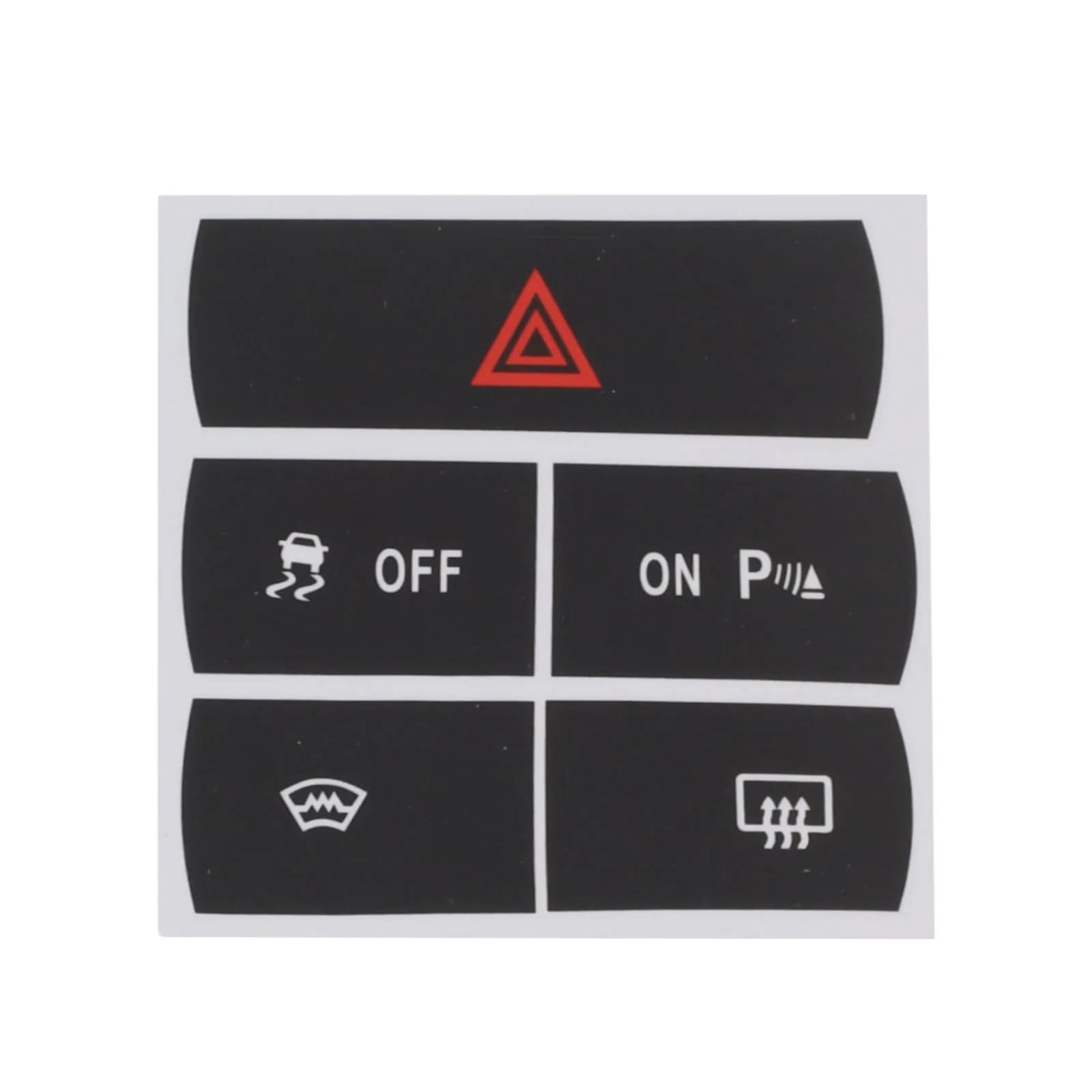 1 Set Car Switch Button Repair Decal Sticker To Repair The Hazard Button Defroster For ESP For Ford For S-Max Interior Accessori