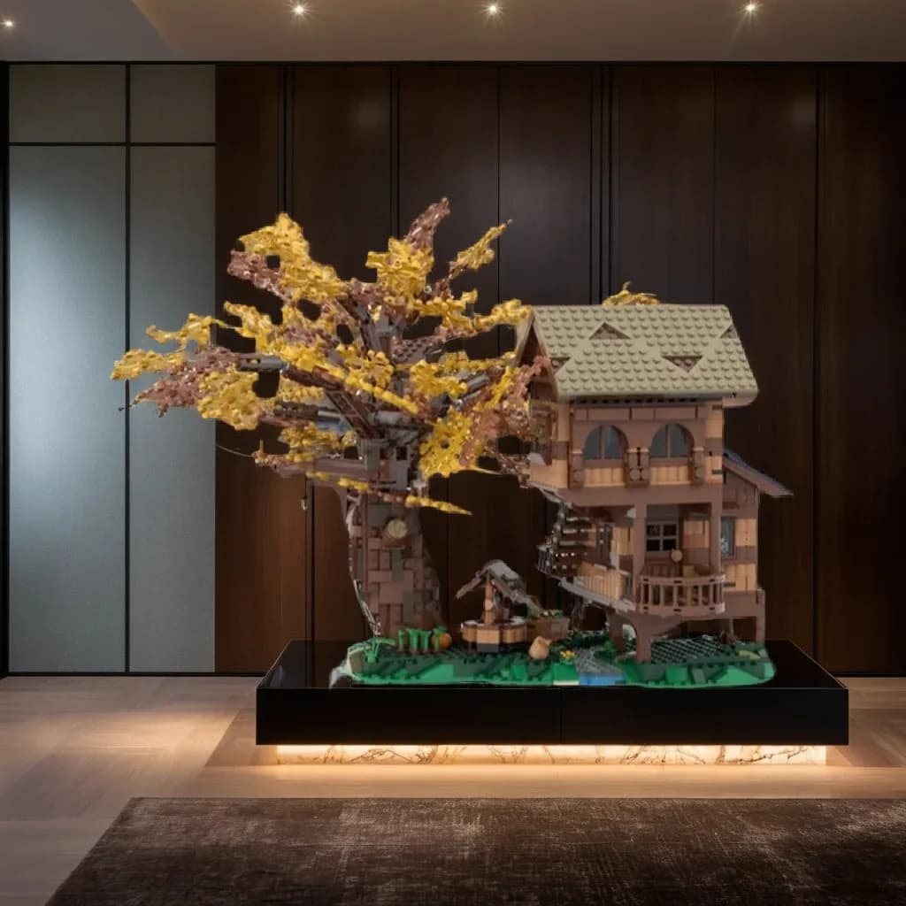 2216pcs MOC Ideas And CUUSOO Arcadian Hut Model Building Blocks Idea Display Creative Assemble Birthday Education 3D Art Brick