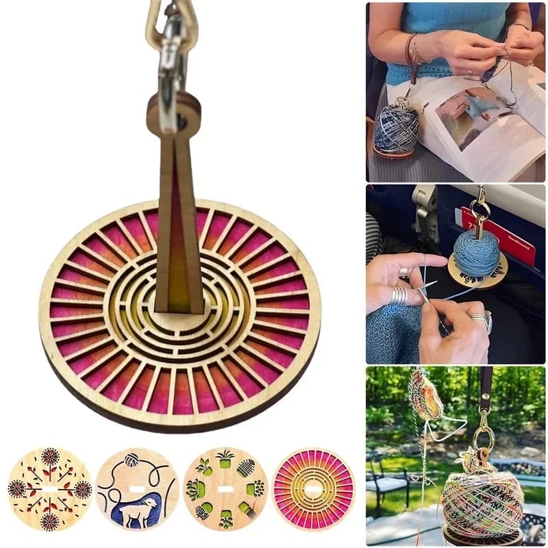 Portable Wrist Yarn Holder Mini Yarn Protector Prevent Yarn Tangling Misalignment Knitting Wrist Yarn Holder Sewing Accessories
