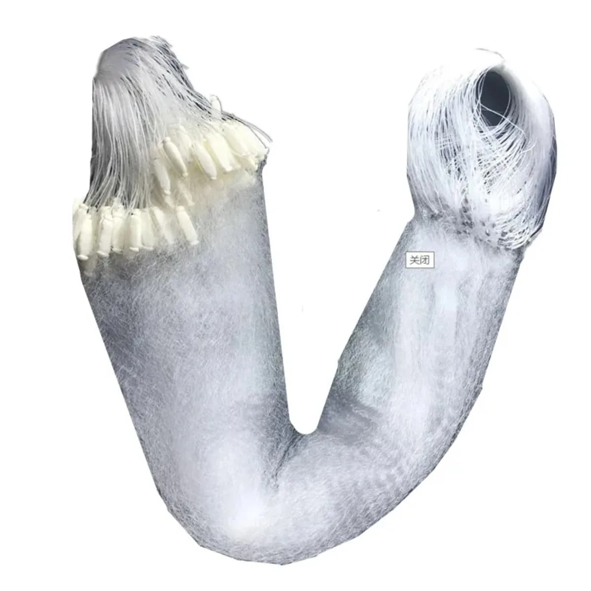 Rete da pesca monostrato in nylon monofilamento Rete da imbrocco linea morbida, Rete da pesca con lavello appiccicoso Rede De Pesca, Maglia 9mm-50mm, Lunghezza 23m-95m