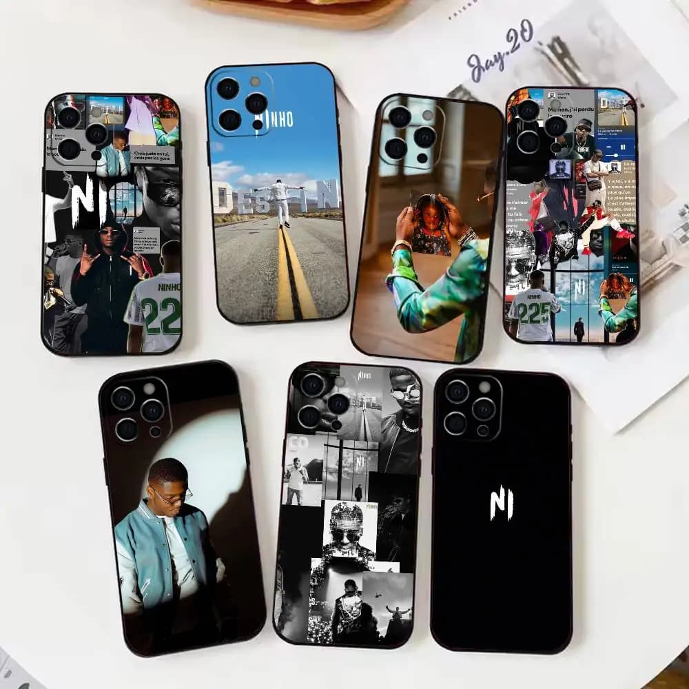 Cover per iPhone Rapper N-Ninho N-NI antiurto in silicone per iPhone 17 16 15 11 12 14 13 Pro Max Mini X XS XR 7 Plus 17E