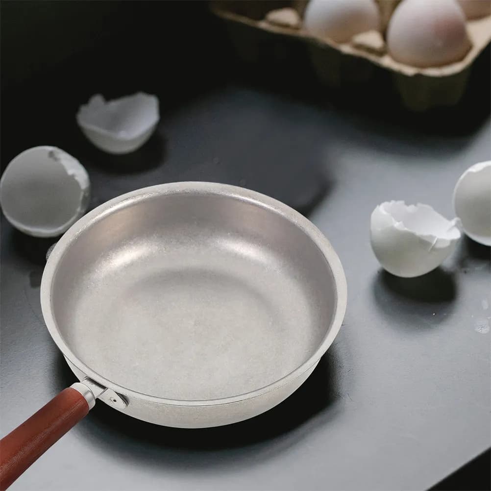 Mini Stainless Steel Pot, Small Oil Pan with Handle Thickness, Multifunctional Heater for Cooking and Frying Eggs