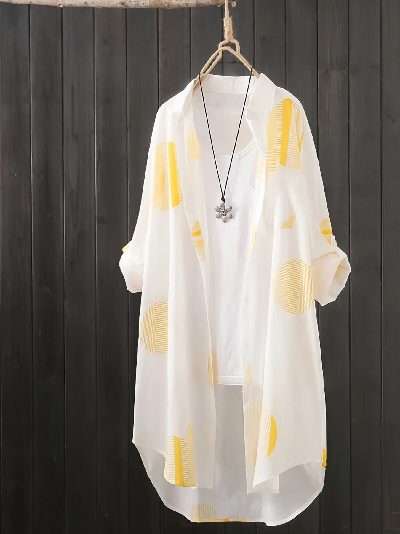 Large black and white shirt for women, spring and summer, travel, slim top, sun protection, breathable clothes, POLO collar