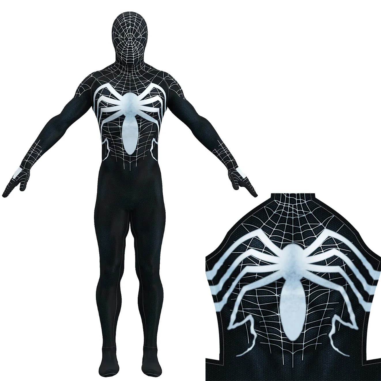 Black Venom Spiderman Cosplay Ragazzi Venom Symbiont Supereroe 3D Stampato Spandex Zentai Tuta Abiti Costume di Halloween Per Adulti