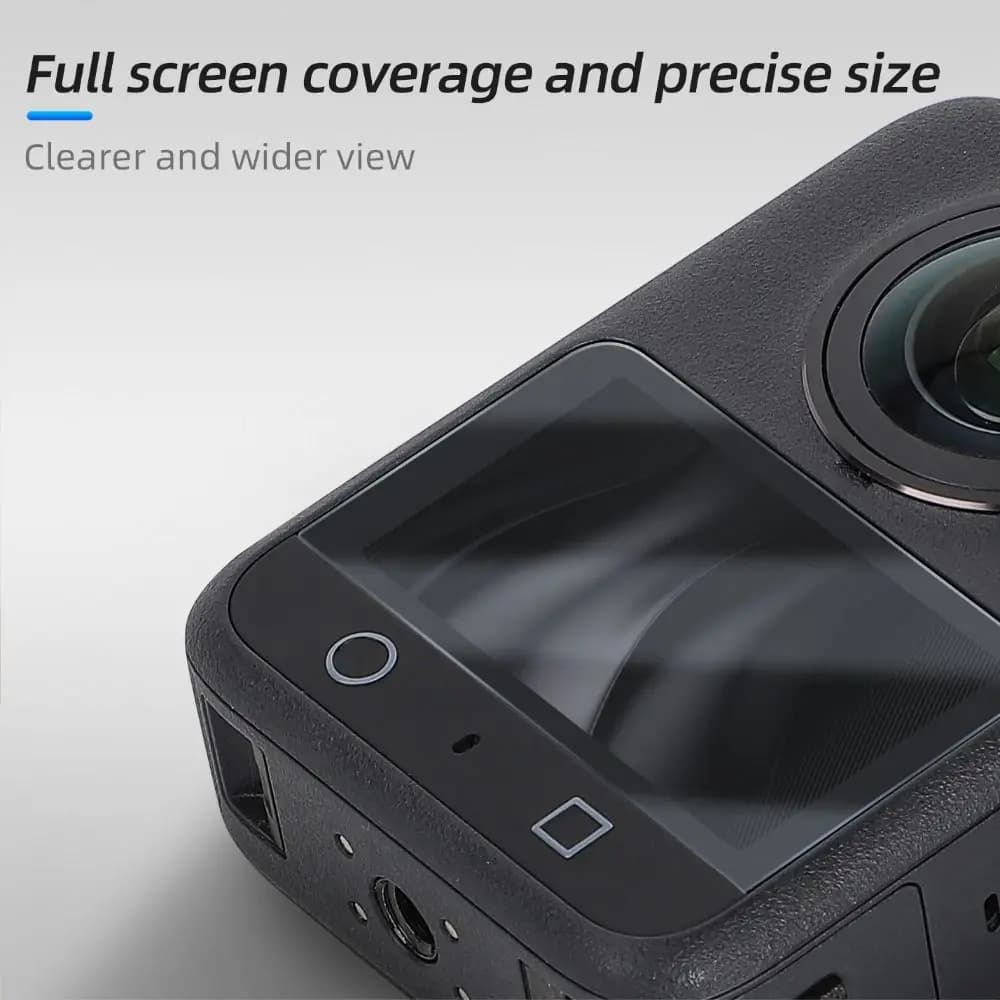 Tempered Glass Protective Film Hard Tempered Film HD Protective Screen Protector for Action Camera Accessories DJI Osmo 360