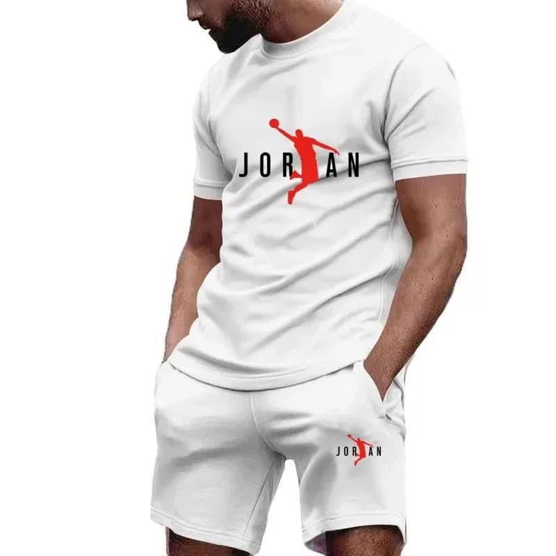 Completo Set Estivo 2026: Nuovo Completo Sportivo da Uomo per il Tempo Libero, Traspirante e ad Asciugatura Rapida, con T-shirt Larga e Pantaloncini