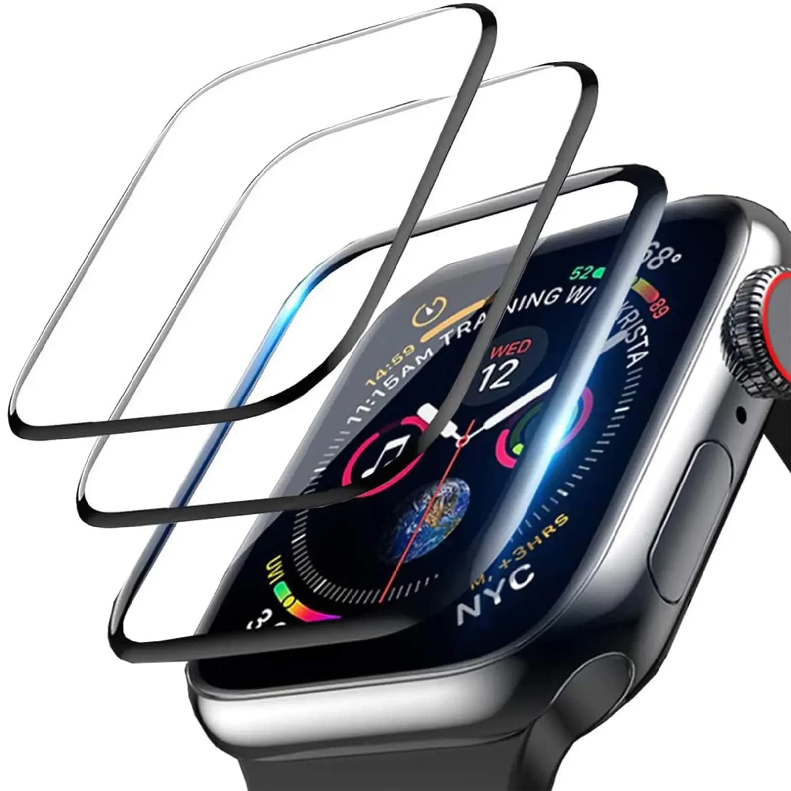 3D Tempered Glass for Apple Watch 41mm 45mm 42/38mm Film Protector Screen Accessories iwatch Series 7 6 5 4 3 Se 40mm 44mm