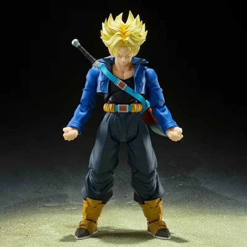 1 Pezzo Action Figure Anime SHF Super Saiyan Trunks, Modellino da Collezione 15cm, Ragazzo del Futuro Torankusu, Giocattolo Articolato, Regalo
