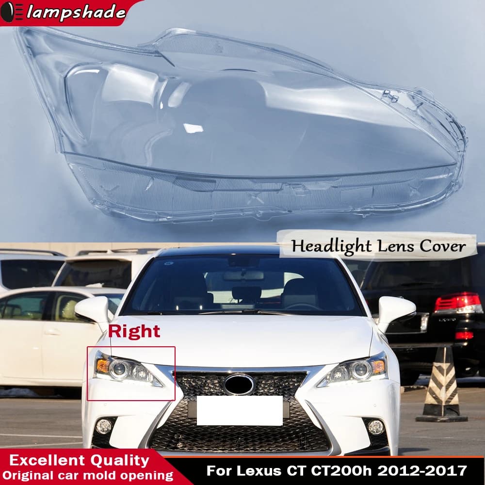 Per Lexus CT CT200h Faro Anteriore Copertura Maschera Trasparente Paralume Faro Borsette Lente Parti di Ricambio Auto 2012 - 2017