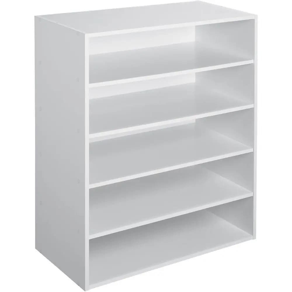 Organizer impilabile a 5 ripiani, bianco