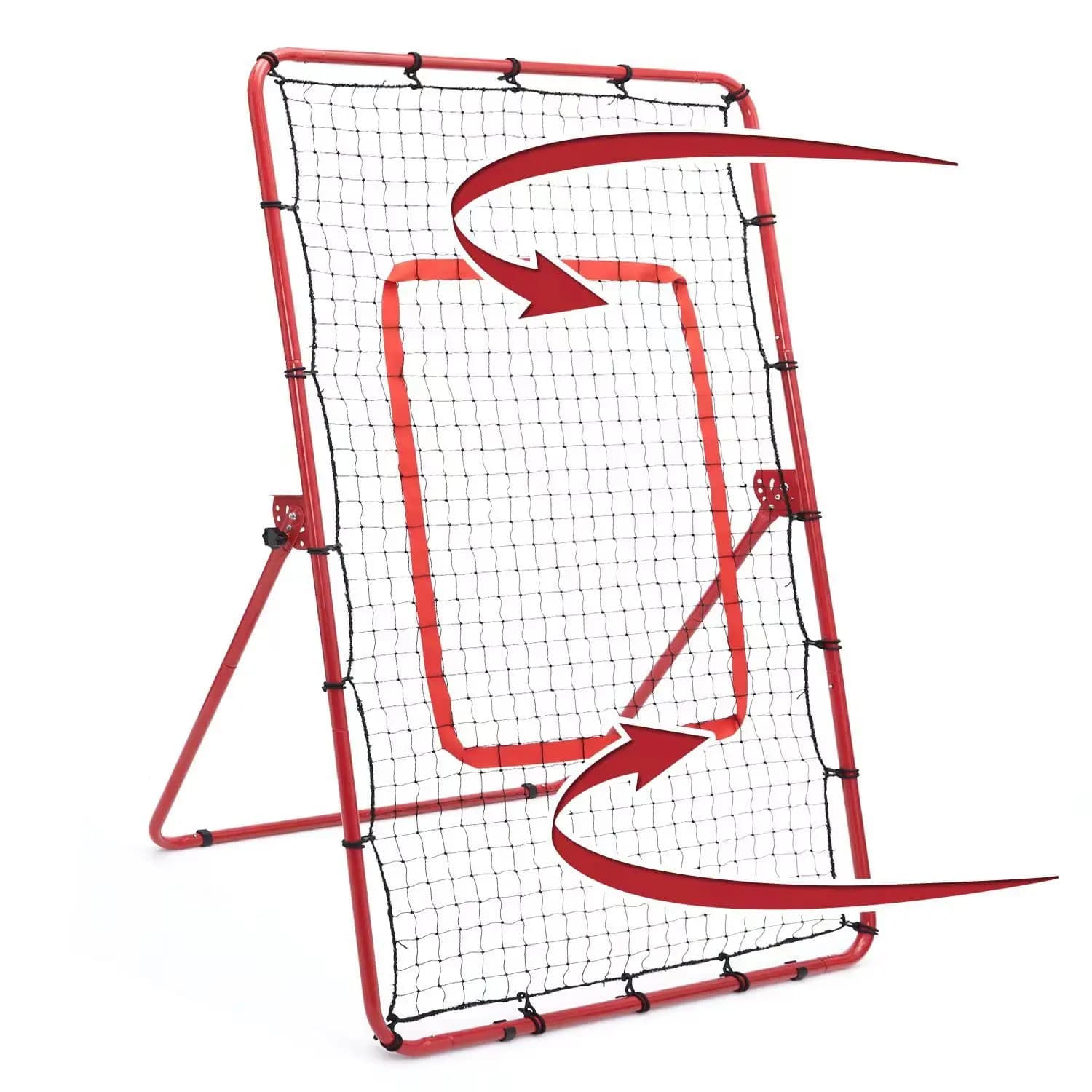 Attrezzatura da allenamento portatile regolabile per esterni per baseball, softball, rugby, rete da rimbalzo e rete da pallavolo - Promozione vendite