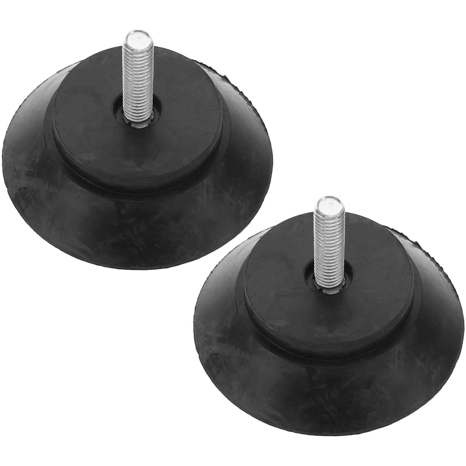 2Pcs Sturdy Rubber Suction Cups for Vibration Machines Punching Bags Gym Equipment Home Office School Use Non-Slip Stable Base