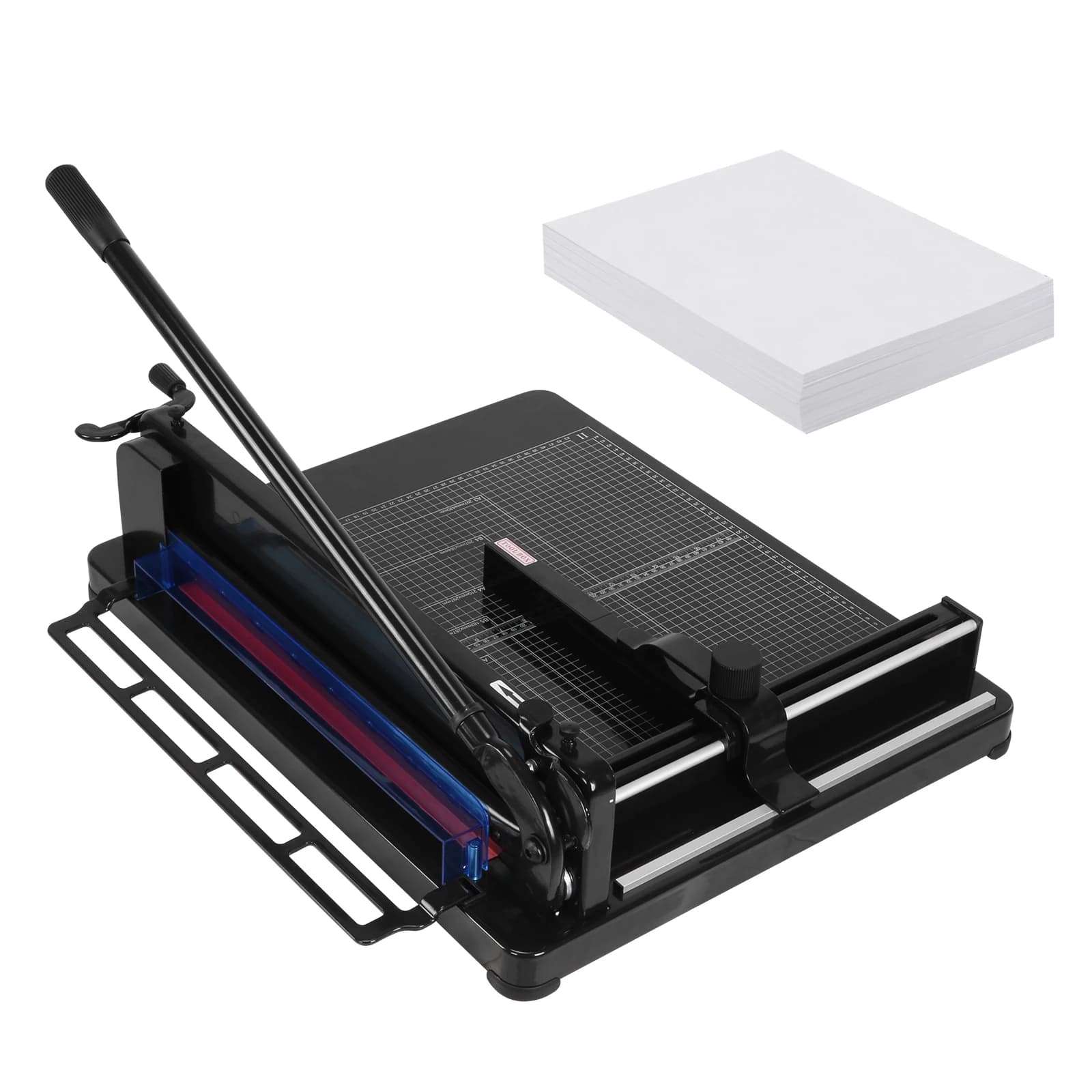 Card Cutting Machine 17 Inch with Double Security Protection, Capacity 400 Sheets, for Artistic Projects and Class Crafts