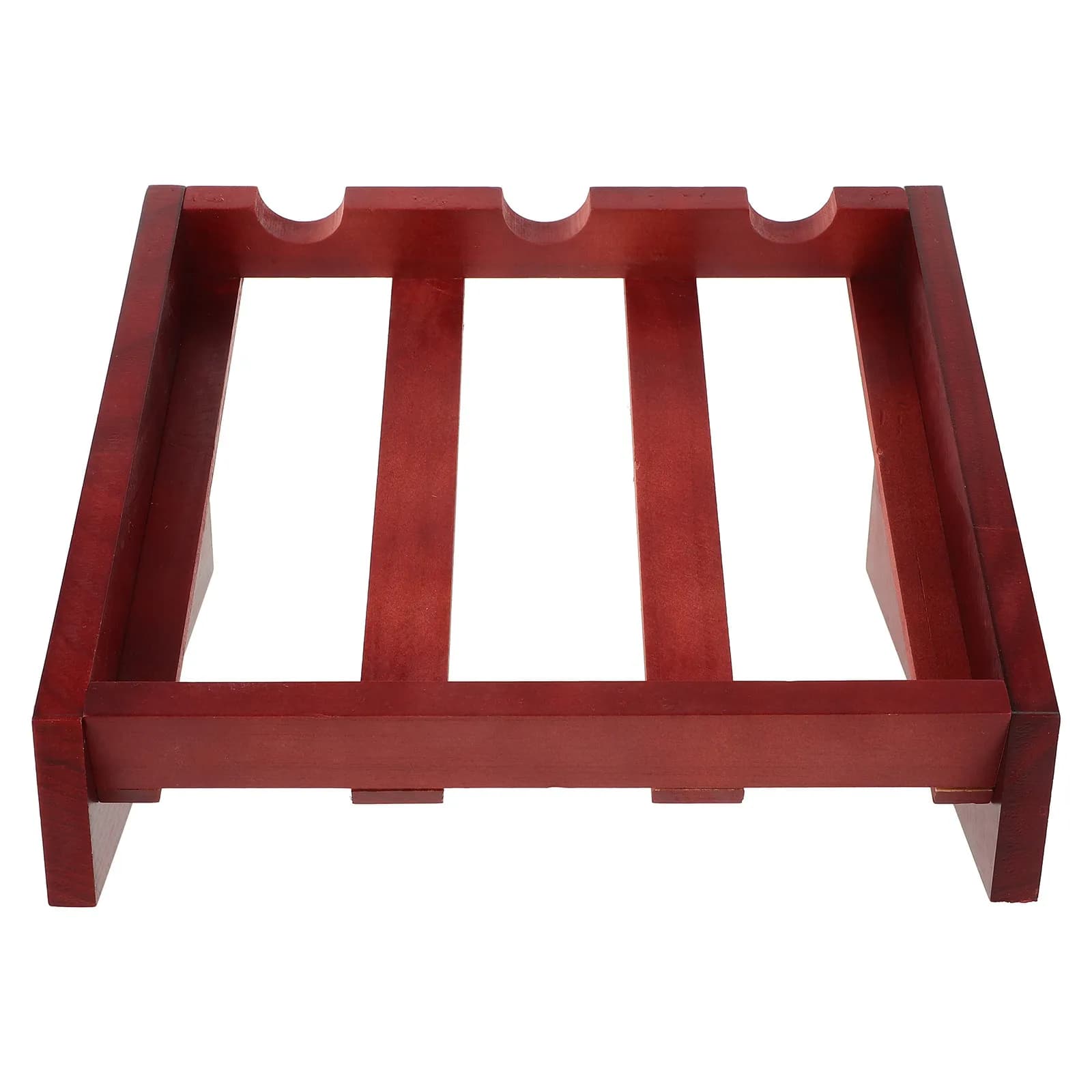Red Wine Display Stand Wooden Bottle Holder Rack for Countertop Cabinet Corner Decor Sturdy Elegant Wine Storage Organizer Rack