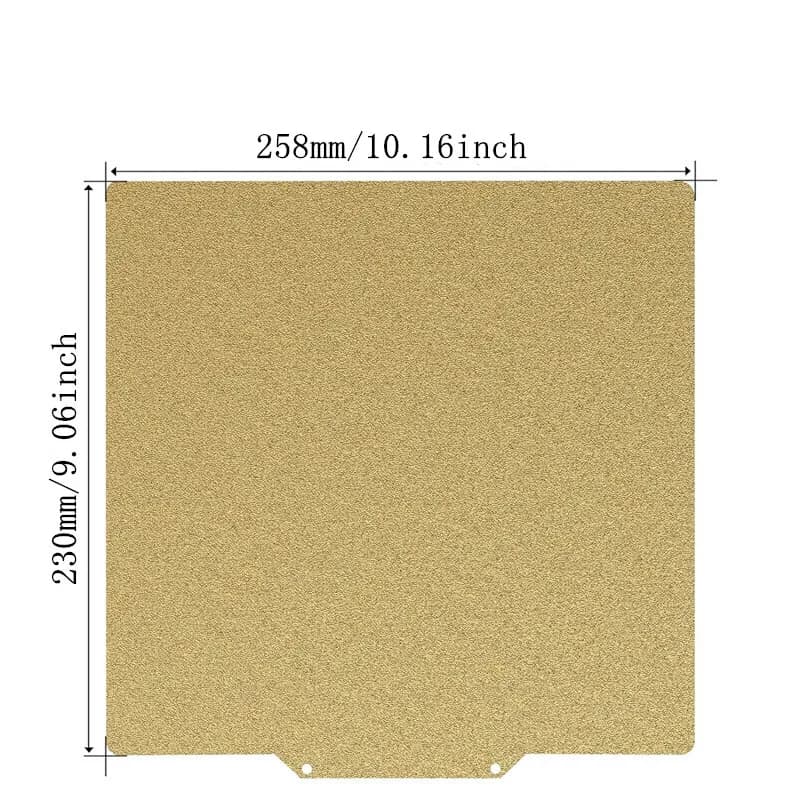 ENERGETIC Double Sided Textured PEI Build Plate 258x230mm for Ultimaker S2/S2+/S3 Heated Bed Spring Steel Sheet Magnetic Bed