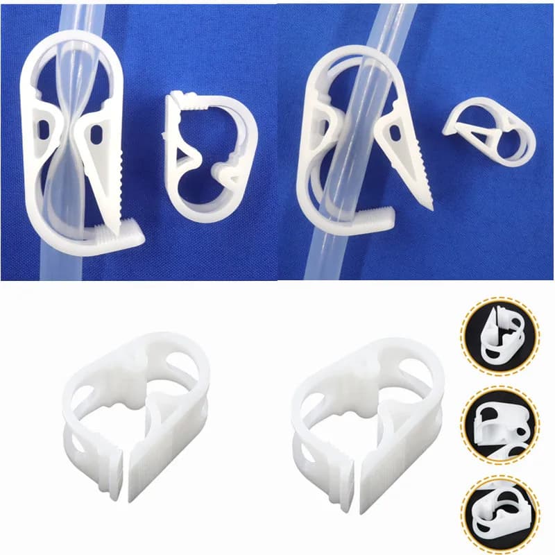 10/50/100 plastica Robert controllo del flusso morsetto di arresto dell'acqua morsetto per tubo flessibile per catetere medico regolabile per regolatore di flusso del tubo del serbatoio di pesce