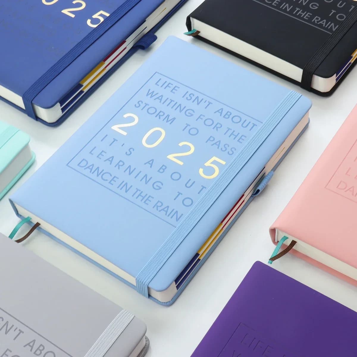Agenda giornaliera per 2020 pagine interne in inglese Copertina in pelle Carta 100GSM Pianificatore Programma Business Week Planner Notebook