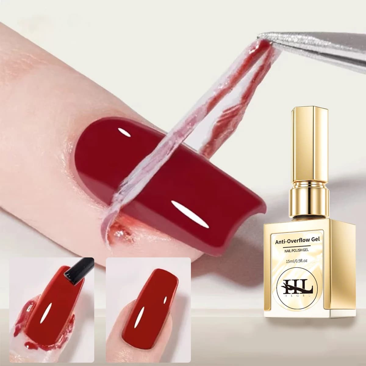 Latex tape for glue edges liquid 15 ml, Peel OffCuticle Guard Nails Nails Pad for your fingers