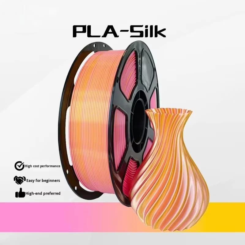 Pla 3D Printing Filament 1.75mm 1kg 3D Printing Supplies Pla Silk pink White Material Suitable for Printer
