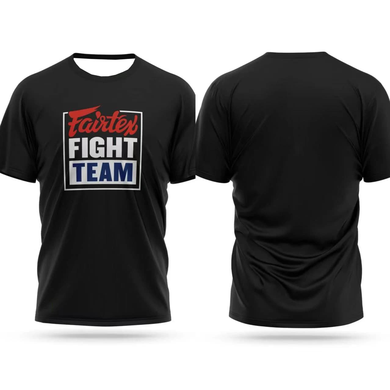 Nuova T-shirt Estiva da Uomo ad Asciugatura Rapida, Completo da Combattimento Fairtex Stampato, Sportivo, Comodo e Traspirante, Manica Corta Larga da Spiaggia