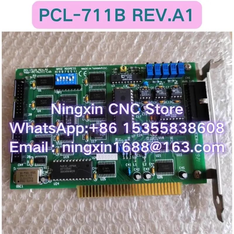 Scheda DAS multifunzione PCL-711B REV.A1 a 8 vie 25KHz di seconda mano per scheda di acquisizione Advantech Test funzionale OK Consegna veloce