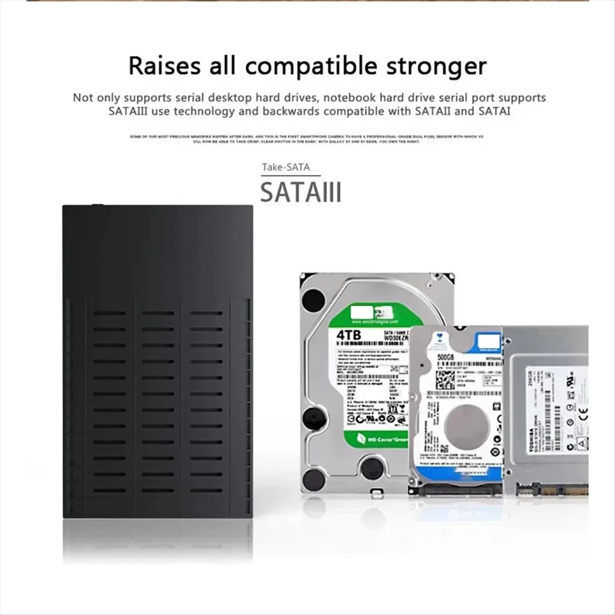 A14G USB 3.0 3.5 Inch HDD SATA External Hard Drive Case Box Reader Hard Drive Enclosure High Speed Adapter for PC EU Plug