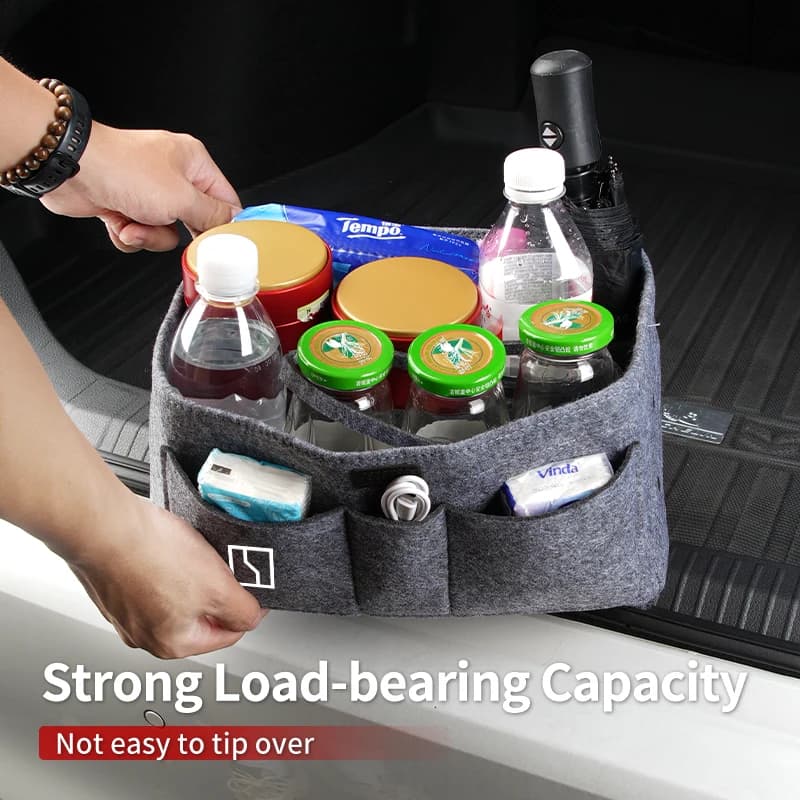 Suede Car Storge Case Portable Travel Organizer Box Accessories For Zeekr X 001 009 2022 2023 2024 EV 2021-2023 Krypton