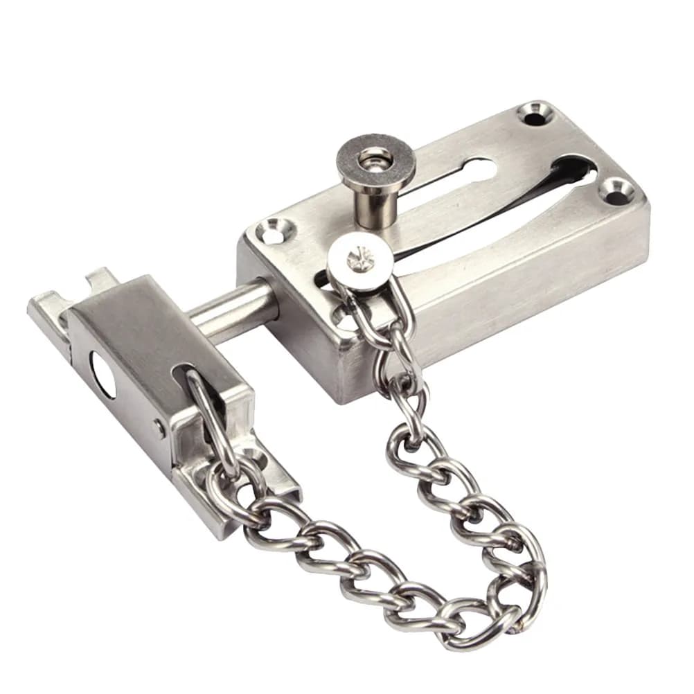 Catena di Sicurezza Antifurto per Porta, Robusta in Ferro, per Casa, Hotel, Ristorante, Ufficio, Chiusura di Sicurezza per Porte