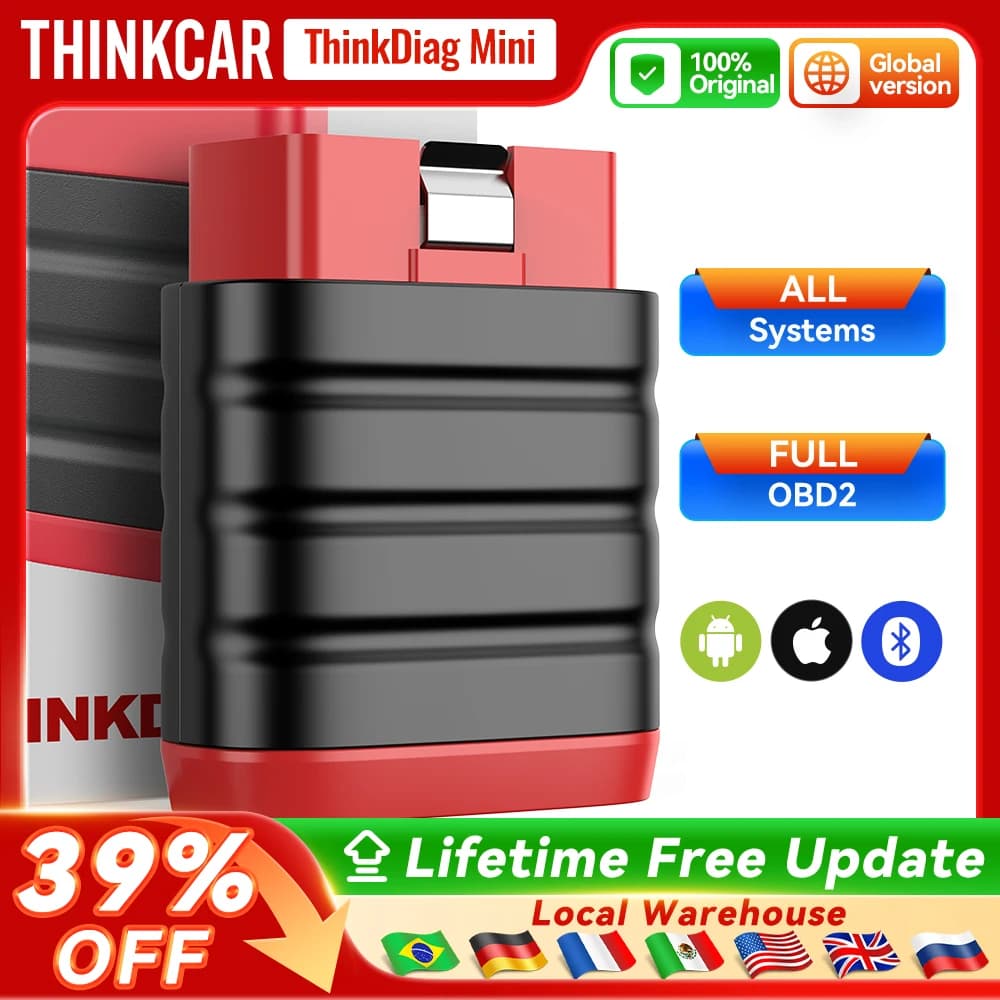 THINKCAR THINKDIAG MINI OBD2 Scanner Strumenti diagnostici automobilistici Lettore di codici Auto Sistema completo Diagnosi Auto OBD 2 Strumento di scansione