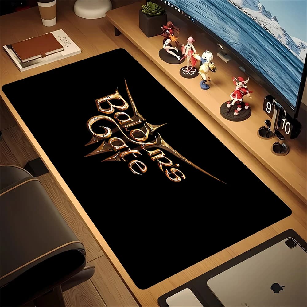 Gaming Mouse Pads Large Size non-slip rubber Table Pad Baldurs Gate 3 Mouse Pad Computer Play Mat Mouse Pad Keyboard Desk Mat