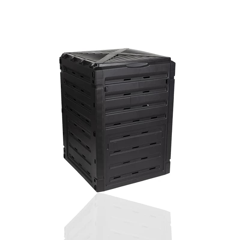 Eco-Friendly Plastic Compost Bin - Stackable for Space-Saving Composting